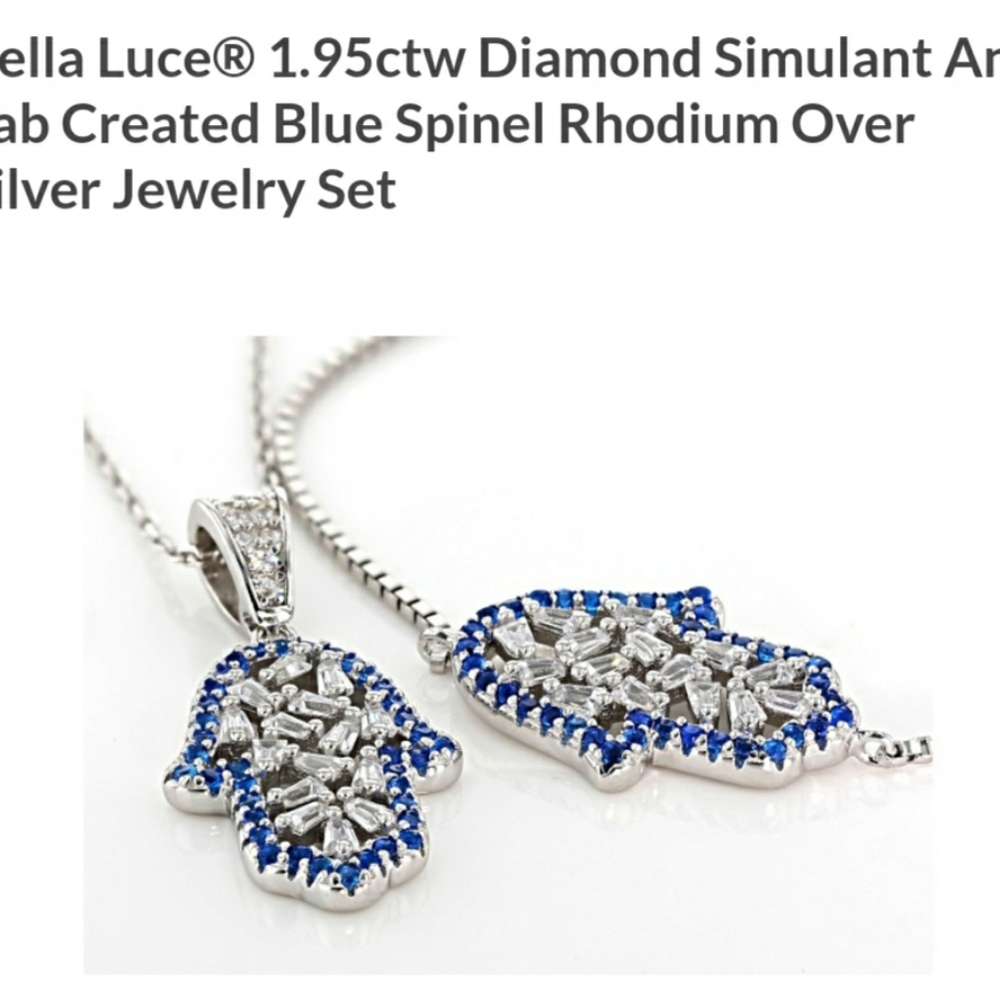 Necklace and adjustable bracelet set.